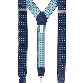 Tirantes MIGUEL BELLIDO, lona color azul marino/verde - Imagen 1